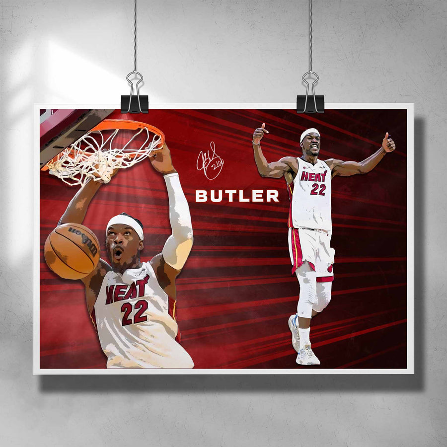 Jimmy Butler Heat Wall Art