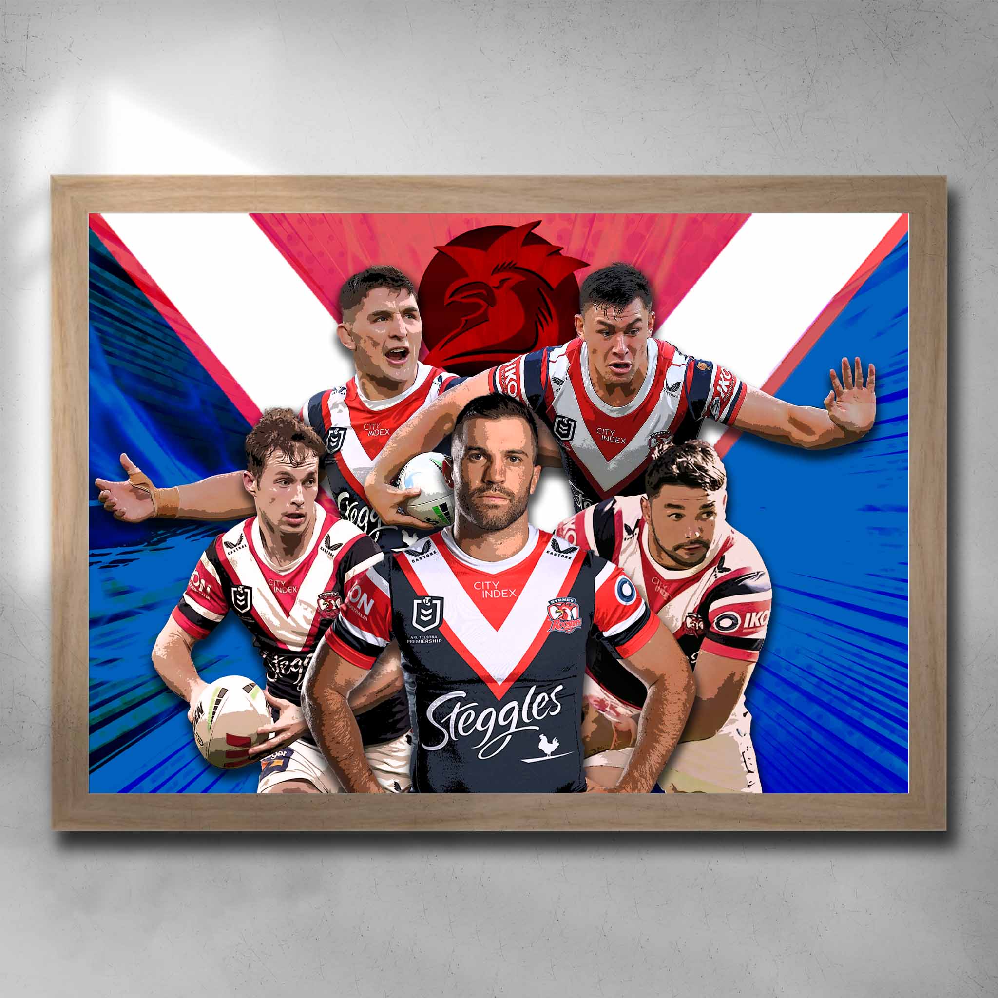 Sydney Roosters NRL Art Sports Cave