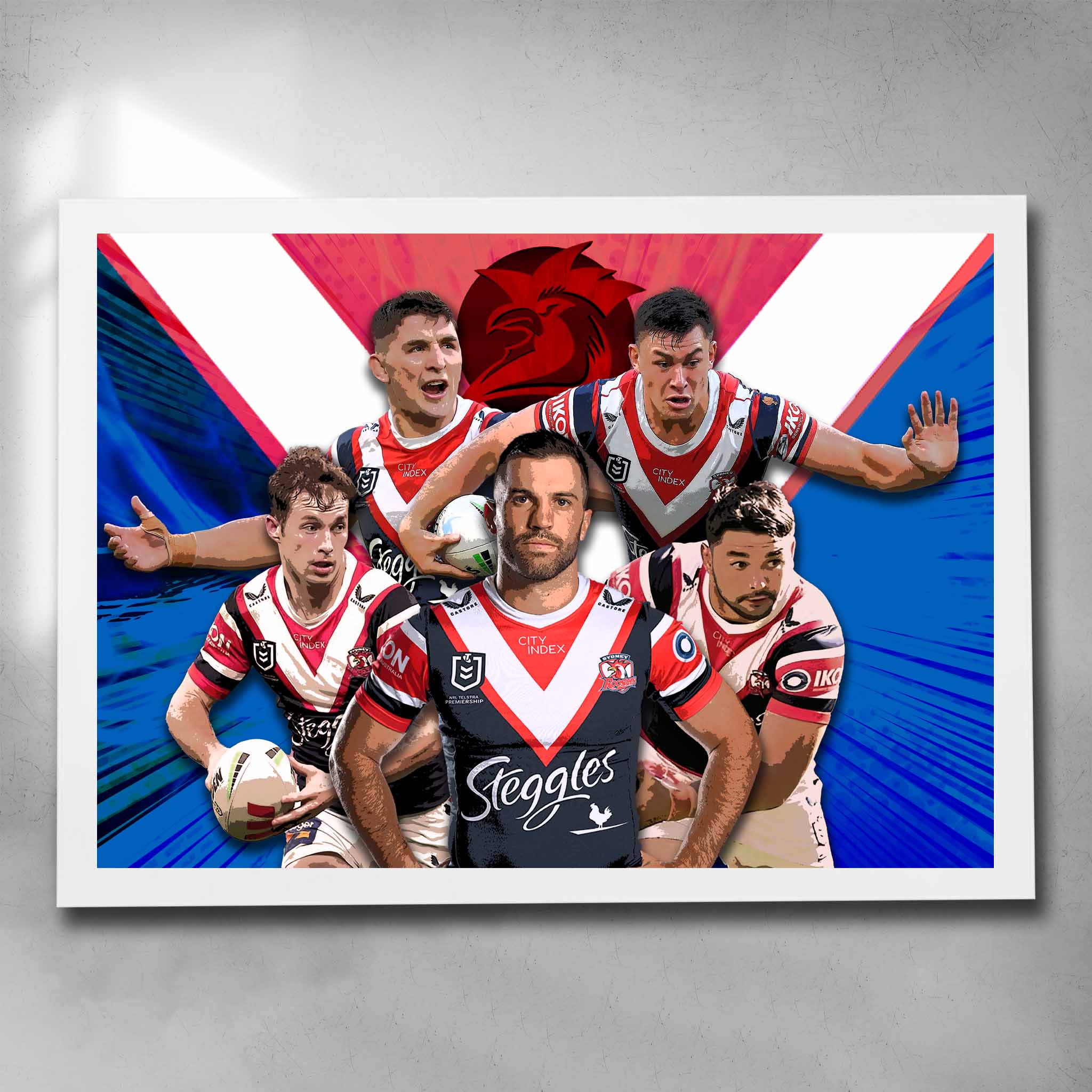 Sydney Roosters NRL Art Sports Cave