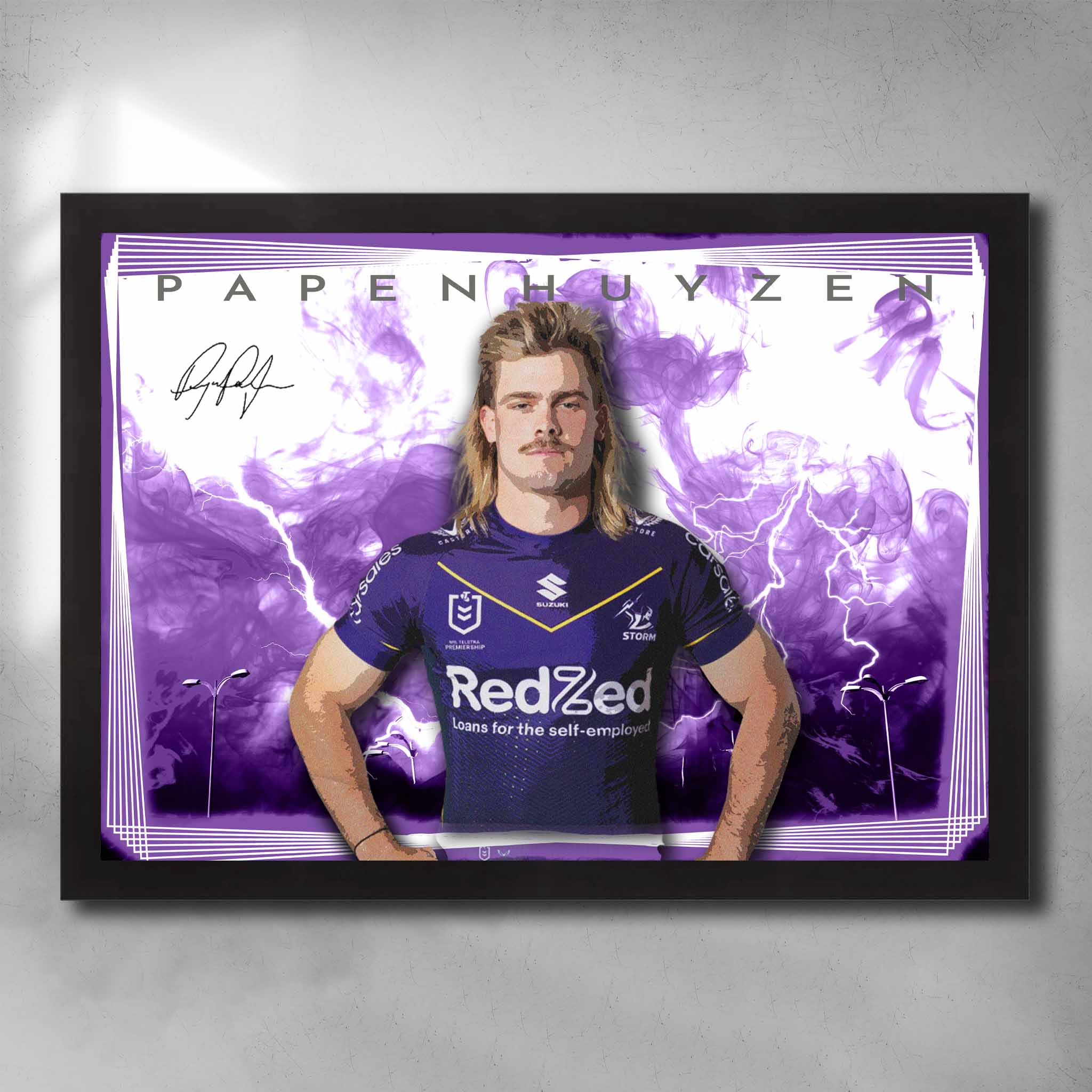 Ryan Papenhuyzen Melbourne Storm Art Sports Cave