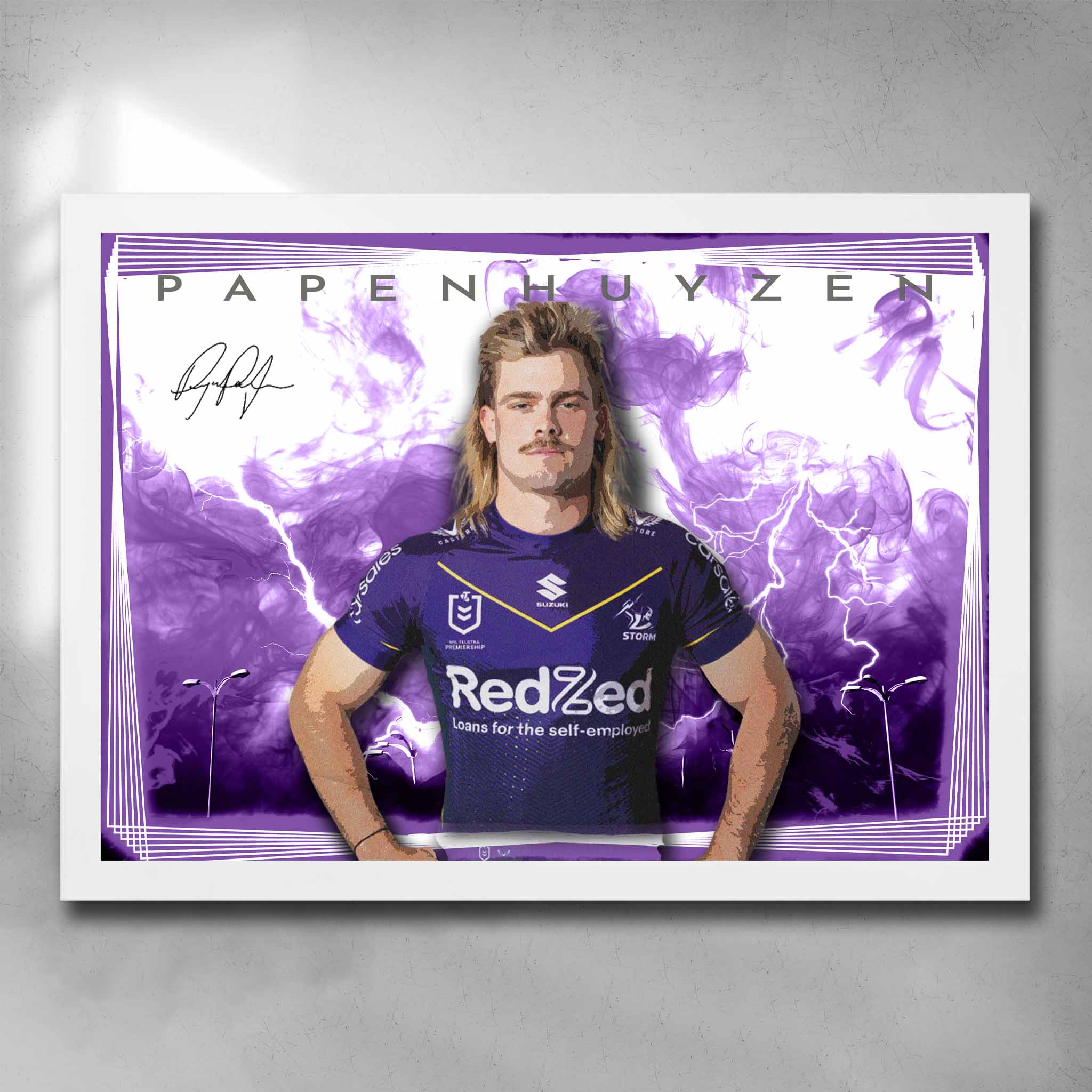 Ryan Papenhuyzen Melbourne Storm Art Sports Cave