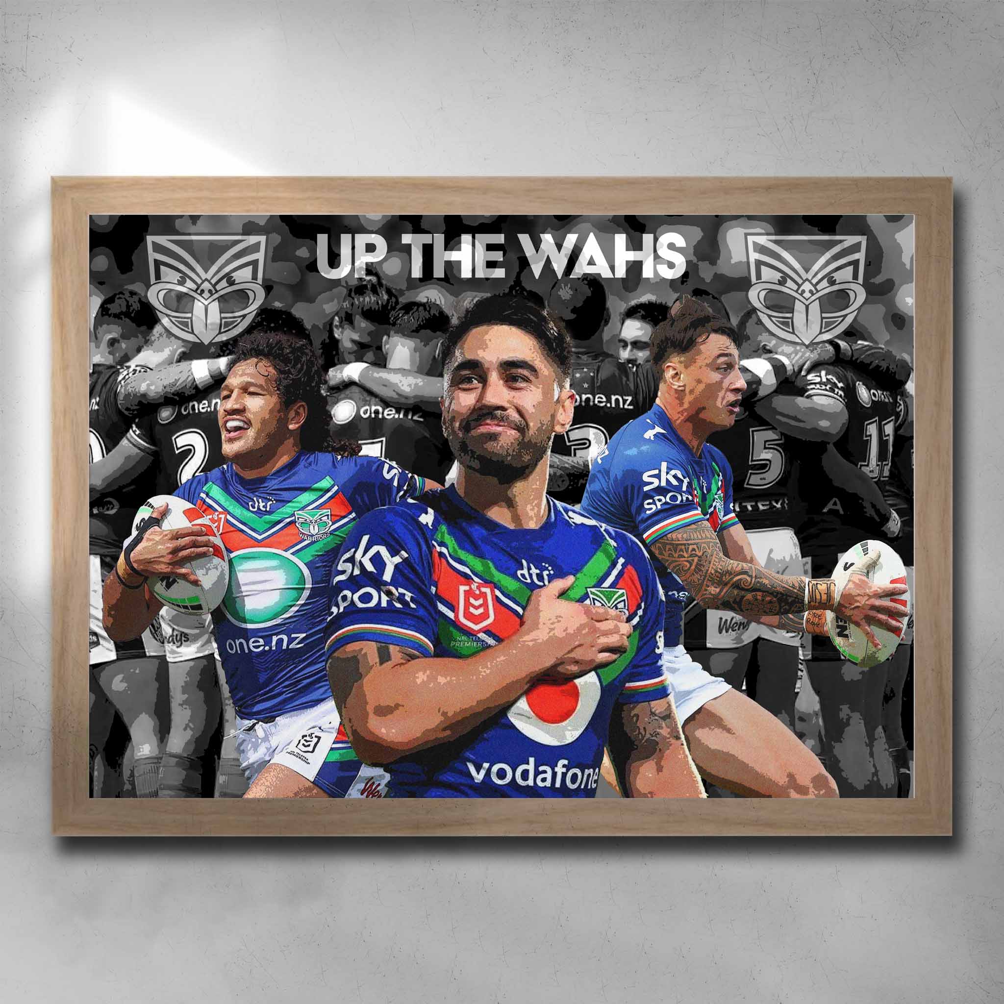 Up the Wahs New Zealand Warriors Art Sports Cave