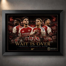 Arsenal The Wait Is Over Wall Art