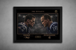 The Dynasty Brady vs Manning Wall Art