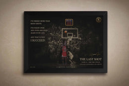Michael Jordans Last Shot Quote Wall Art