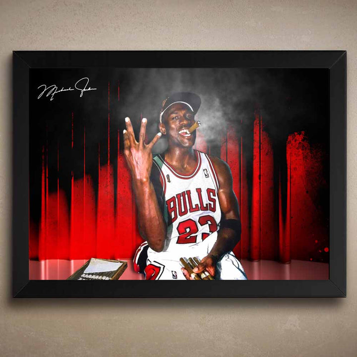 Michael Jordan "Champagne & Rings" Wall Art