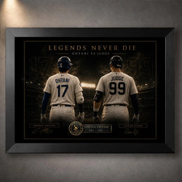 Legends Never Die Ohtani vs Judge Wall Art
