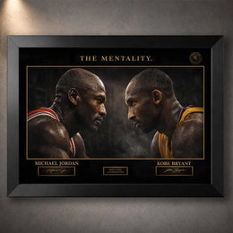 The Mentality Jordan vs Bryant Wall Art