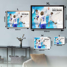 Antoine Griezmann football poster in XL, L, M, and S sizes | Framed soccer art for man cave or wall decor.