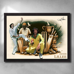 Dennis Lillee Cricket Wall Art