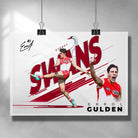 Errol Gulden Sydney Swans Poster by Sports Cave.