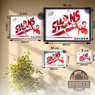 Errol Gulden Sydney Swans Framed Poster Sizing Guide