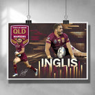 NRL Poster by Sports Cave featuring Greg Inglis State from QLD state of Origin.