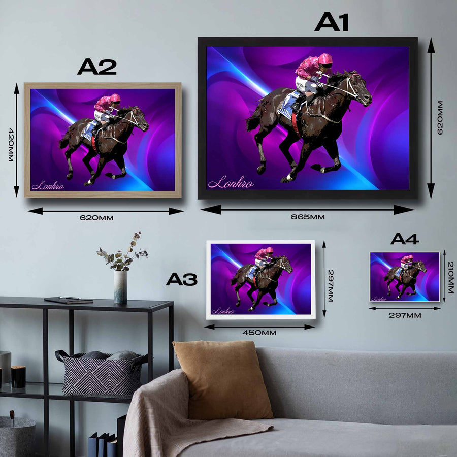 Lonhro framed art in various sizes, catering to diverse spaces. Choose the perfect fit for your surroundings – S - 21 × 30 cm (8.3 × 11.8 in) to extra-L - 45 × 62 cm (17.7 × 24.4 in) options available. 