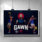 AFL Poster by Sports Cave, featuring Max Gawn from the Melbourne Demons.