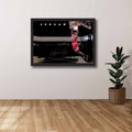 Michael Jordan wall art framed and mounted in a modern space — premium NBA wall art perfect for man cave wall décor.