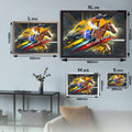 Visual representation of Nature Strip framed art size options, ranging from S - 21 × 30 cm (8.3 × 11.8 in) to L - 45 × 62 cm (17.7 × 24.4 in), for selecting the right size for your space.