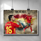 Signed Rodri Spain Soccer Poster by Sports Cave.