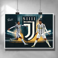 CR7 Poster by Sports Cave, featuring Cristiano Ronaldo doing "Siiii" celebration for Juventus.