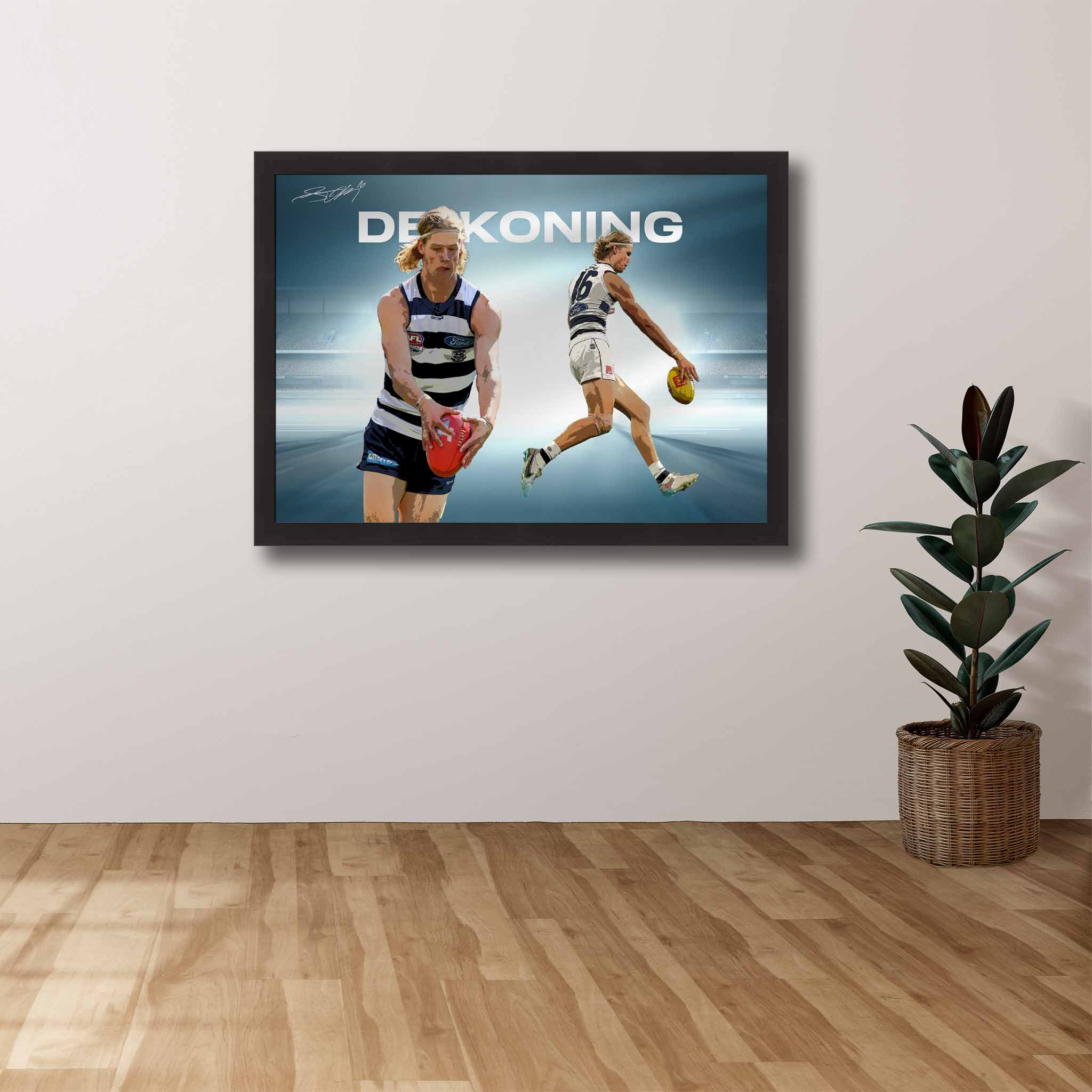 Sam De Koning from the Geelong Cats.