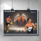 AFL Poster by Sports Cave, featuring Toby Greene from the GWS Giants.