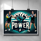 AFL poster by Sports Cave, featuring Travis Boak from the Port Adelade Power.