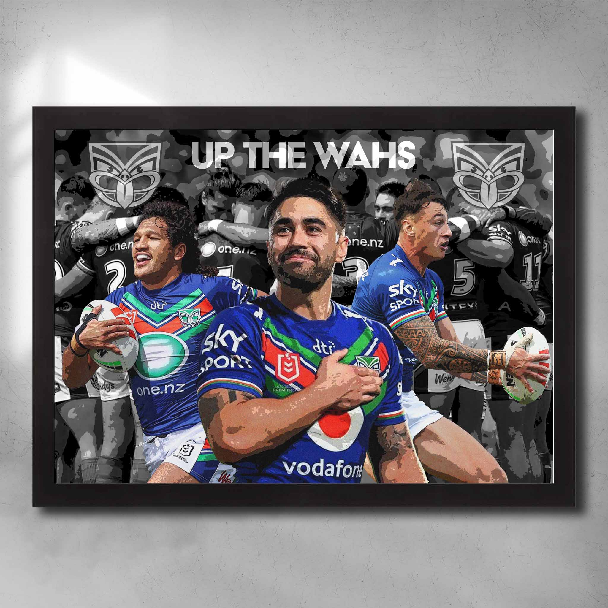 Up the Wahs New Zealand Warriors Art Sports Cave