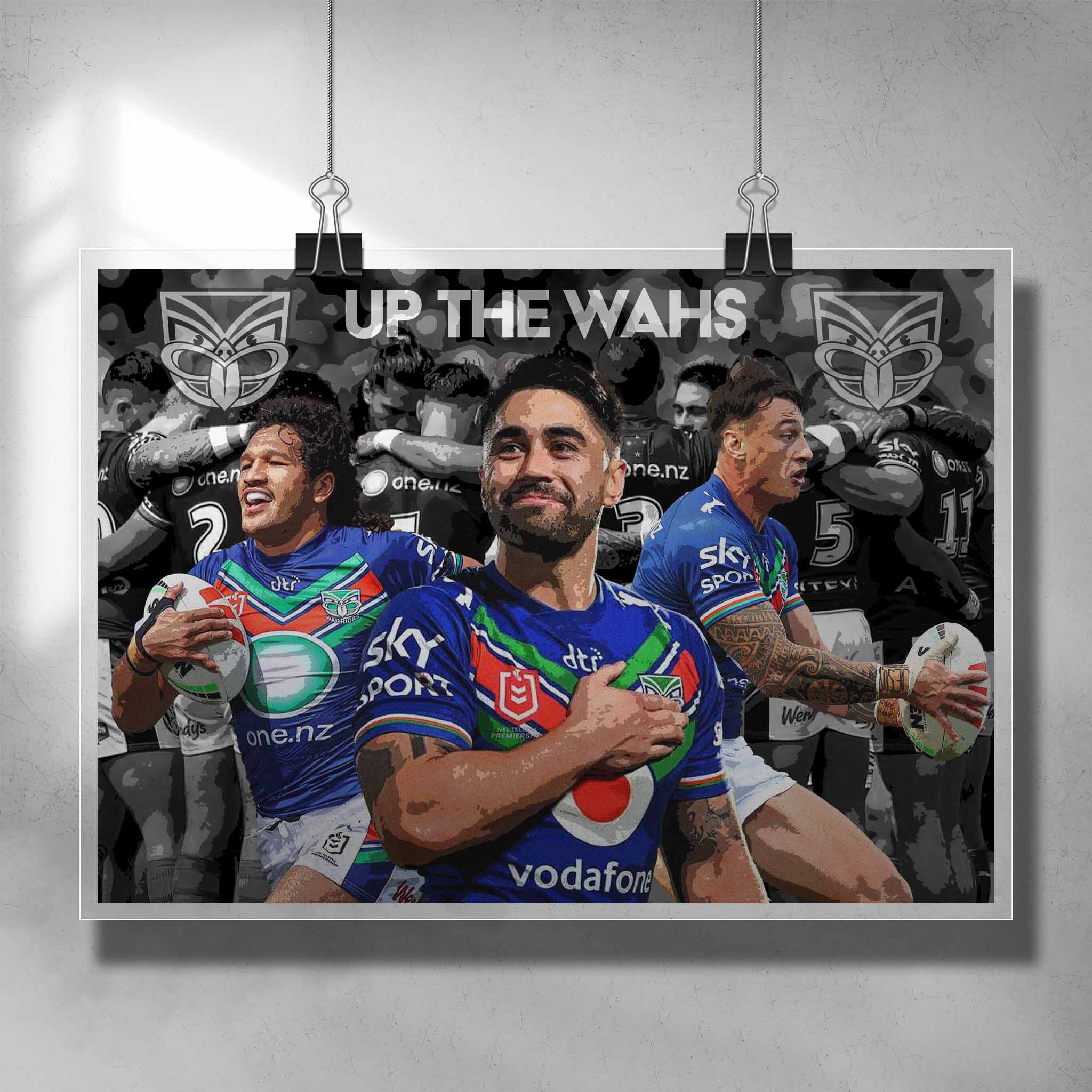 Up the Wahs New Zealand Warriors Art Sports Cave