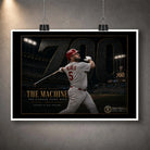 Unframed Albert Pujols 700 baseball wall art featuring The Machine milestone tribute design.