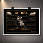 Unframed Aaron Judge All Rise baseball artwork showing his 62nd home run under bright stadium lights