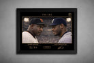 A black frame highlights Barry Bonds and Ken Griffey Jr. in The Era rivalry, framed sports memorabilia for collectors.