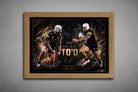 Brian To’o Penrith Panthers artwork in oak frame, detailed rugby league design, limited edition sports prints