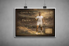Unframed Carlos Alcaraz tennis artwork showcasing raw detail and motion, ideal for custom mounting as sports art prints.
