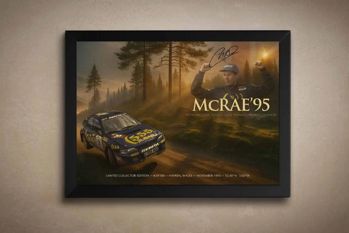 Colin McRae ’95 RAC Rally – Limited Collector Print Wall Art – Sports Cave