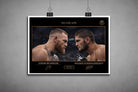 Unframed No Escape artwork of Conor McGregor and Khabib Nurmagomedov, limited edition sports prints for UFC collectors.
