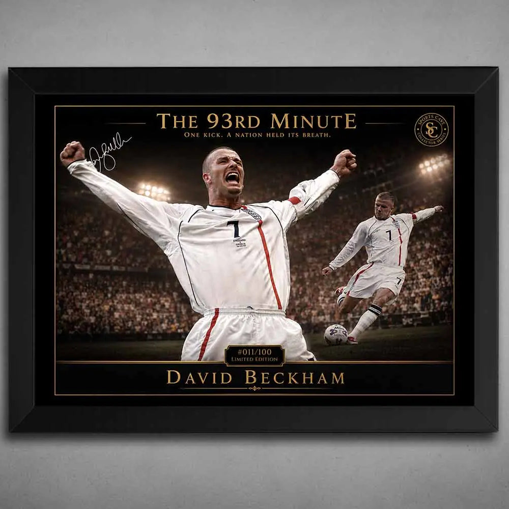 The 93rd Minute David Beckham Wall Art