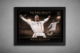 The 93rd Minute David Beckham Wall Art