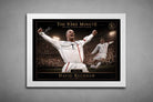 David Beckham “93rd Minute” white frame design, elegant sports wall art showcasing his iconic England free kick moment
