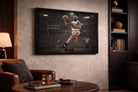 Dennis Rodman NBA artwork styled in a refined office setting, ideal as premium sports collectibles for basketball fans and professionals.