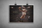 Unframed Dennis Rodman NBA art print highlighting fine detail and contrast, perfect for custom framing as man cave wall décor.
