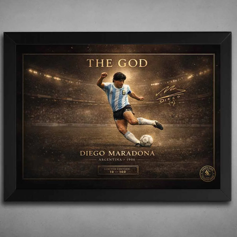 Diego Maradona The God Wall Art
