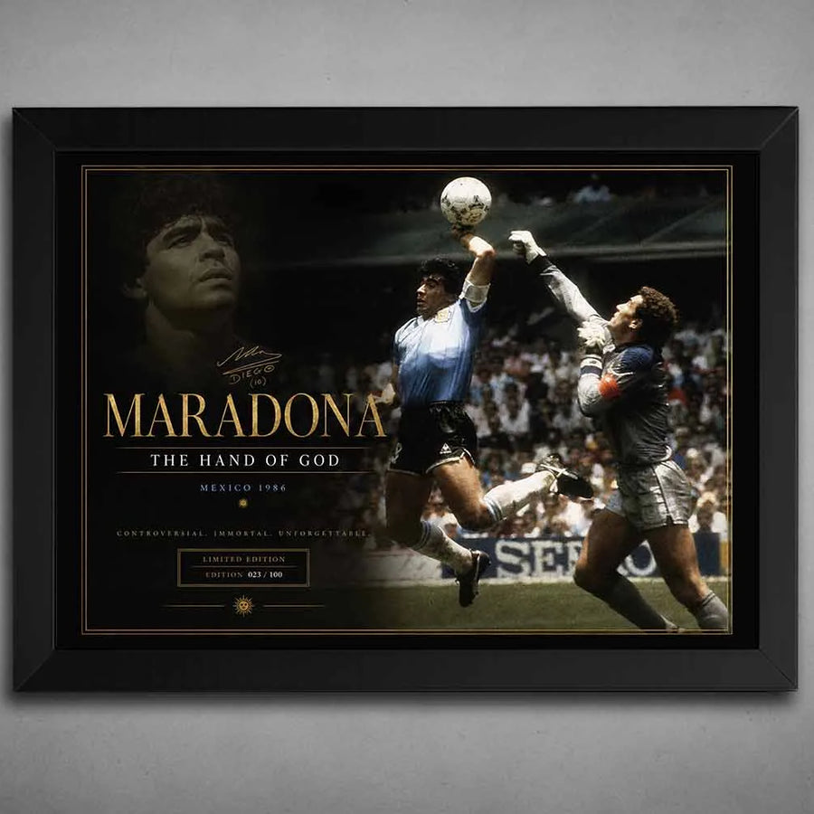 Diego Maradona The Hand Of A God Wall Art