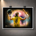 Ellyse Perry unframed cricket wall art, a limited edition sports print celebrating an Australian cricket icon.