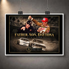Unframed Bobby and Davey Allison Daytona motorsport wall art design for racing fans and collectors.