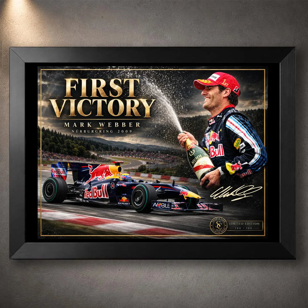 Mark Webber — First Victory Wall Art