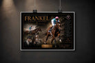 Unframed Frankel horse racing sports art print featuring the unbeaten champion in dramatic collector style.