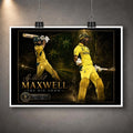 Glen Maxwell The Big Show unframed cricket wall art displayed as a premium print with a clean white border.
