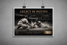 Unframed Jackie Robinson steals home artwork capturing 1955 World Series action, bold sports art prints for collectors