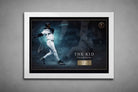 Ken Griffey Jr Seattle Mariners artwork in white frame mockup, limited edition sports prints with classic wood style