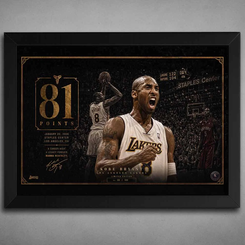 The 81 Kobe Bryant Wall Art